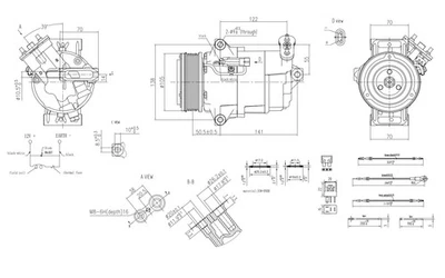 HELLA Compressor, air conditioning 8FK366200-701 - Image 1 of 4