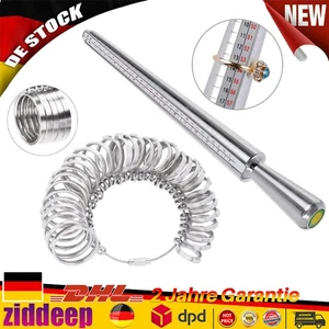 Ringgrössenmesser Ringstock Ringmaß Dorn Set Ring Messgerät aus Ring Werkzeug· - Bild 1 von 15