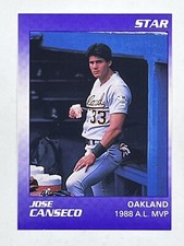 Jose Canseco 1990 Star Purple #8 Sports MLB Oakland Athletics Trading Card