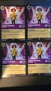 x4 Camilo Madrigal Center Stager Common 75/204 Lorcana Reign of Jafar NM - Picture 1 of 2