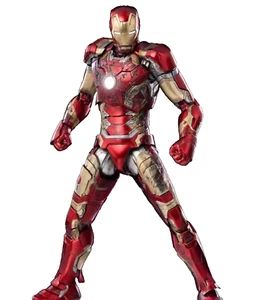 Threezero Iron Man Mark 43 3Z0365 DLX Marvel The Infinity Saga War Damaged New - Picture 1 of 7