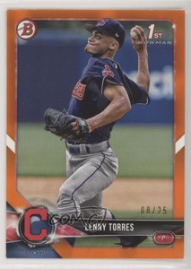 2018 Bowman Draft Orange /25 Lenny Torres Jr Lenny Torres #BD-8