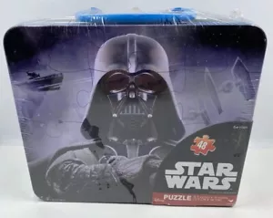 DISNEY STAR WARS DARTH VADAER JIGSAW PUZZLE EMBOSSED METAL BOX 48 PIECES NEW - Picture 1 of 12