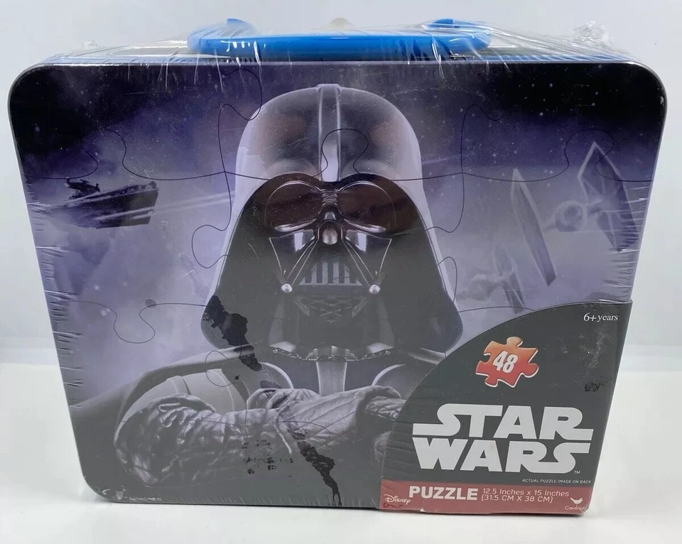 PUZZLE DISNEY STAR WARS DARTH VADAER CAJA DE METAL EN RELIEVE 48 PIEZAS NUEVO Foto 1 de 4