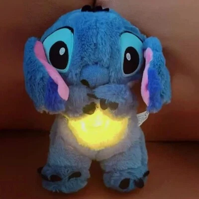 Juguete de peluche Kawaii Stitch para dormir - Música tranquila, luces y efecto de respiración regalo para niños Foto 1 de 4