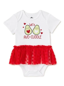Body Tutú Manera de Celebrar Bebé Niñas Lets Avo-acurrucarse Blanco Talla 6-9 Meses - Imagen 1 de 3