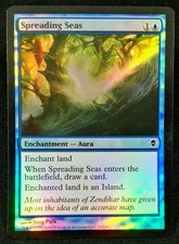 MTG 1x Foil SPREADING SEAS Zendikar (LP)