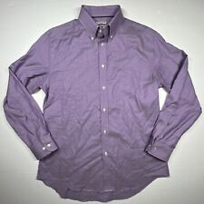 Jos A Bank 1905 Dress Shirt Mens 16-33 Purple Stretch Non-Iron Slim Fit Cotton