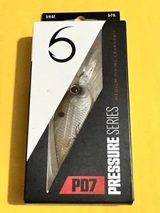 6th Sense Pressure Series PD7 Crankbait 3/8 oz 2 1/4" Ghost Gizzard - Picture 1 of 3