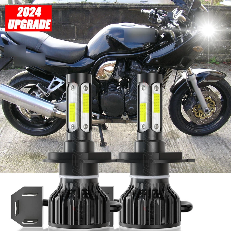 For Suzuki Bandit 1200 GSF1200S 1997 1998 1999-2006 White H4 9003 Headlight - Image 1 of 4