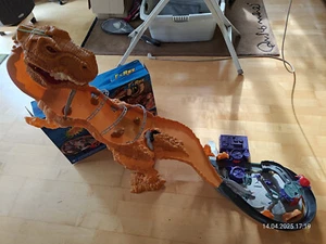 "Hot Wheels" von Mattel 57439, T-wrecks Dinosaur Track Playset -gebraucht - Bild 1 von 14