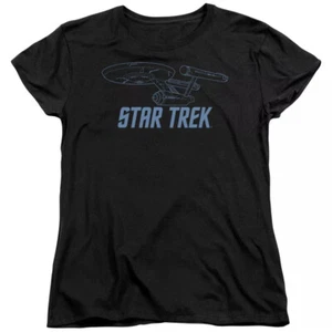 Star Trek TOS "Enterprise Outline" Damen T-Shirt - Bild 1 von 3