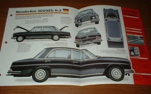 1969 Mercedes-Benz 300SEL 6.3 Original Imp Brochure Info W108 W109 69 300 SEL - Picture 1 of 1