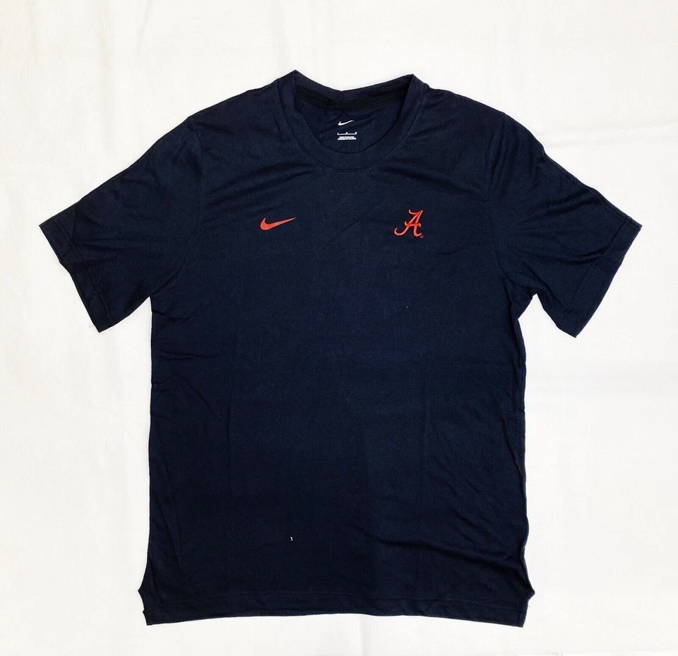 Nike Alabama Crimson Tide Short Sleeve Football Shirt Men's Large Black DV6746