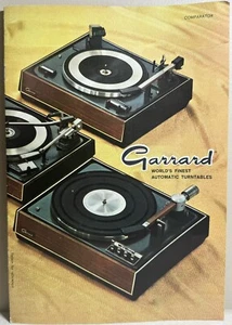 Brochure catalogo giradischi Garrard - Lab 80 MKII-MKll 70-60-50-40 vintage anni '60 - Foto 1 di 3