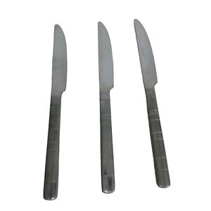 Cambridge Silver Stainless Flatware Parallel 3 Dinner Knives