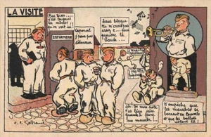 Fantaisie Militaire - Illustrateur - J P Godreine - La visite - Imagen 1 de 2