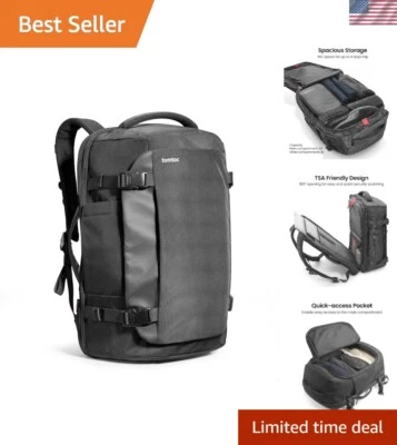Travel Backpack 40L, TSA Friendly Flight Approved Carry-on Luggage Hand Water... - Image 1 of 4