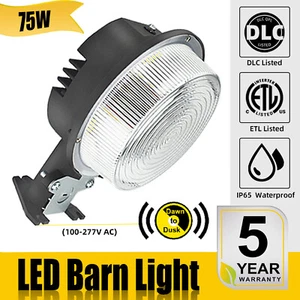 LED Barn Yard Street Outdoor Security Light Dusk to Dawn Waterproof Flood light - Picture 1 of 16