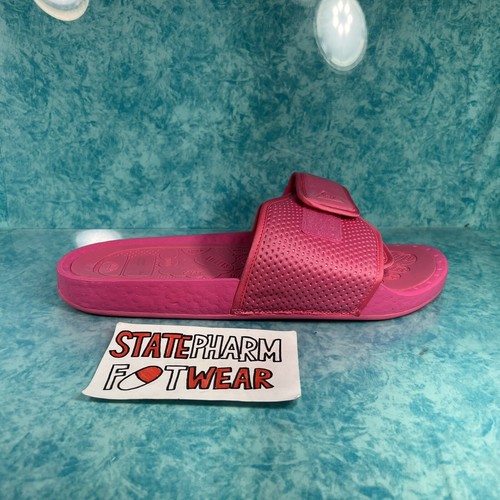 Sandali da uomo rosa Adidas Pharrell Chancletas HU Boost taglia 13