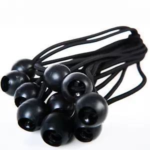 Ball Bungees Elastic Shock Cord Tie Down Tarpaulins Canopy Boats Camping Tent - Picture 1 of 5