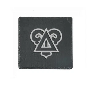 Delta Upsilon (ΔΥ) Fraternity Slate Coaster - Picture 1 of 1