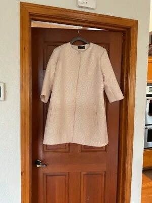 Chaqueta de Noche Stahova Estilo Lujo Rosa Y Crema Remolino 46 Foto 1 de 4