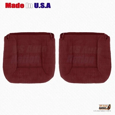 GMC Yukon Suburban 1995-1999 cubierta de asiento inferior de tela para conductor y pasajero en rojo Foto 1 de 4