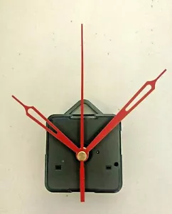 Clock Movement - Quartz Red Sweeping Hands - AA Battery Powered - Mechanism UK - Picture 1 of 3