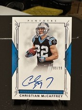 2017 National Treasures Christian McCaffrey Rookie Auto /99 Book End!!