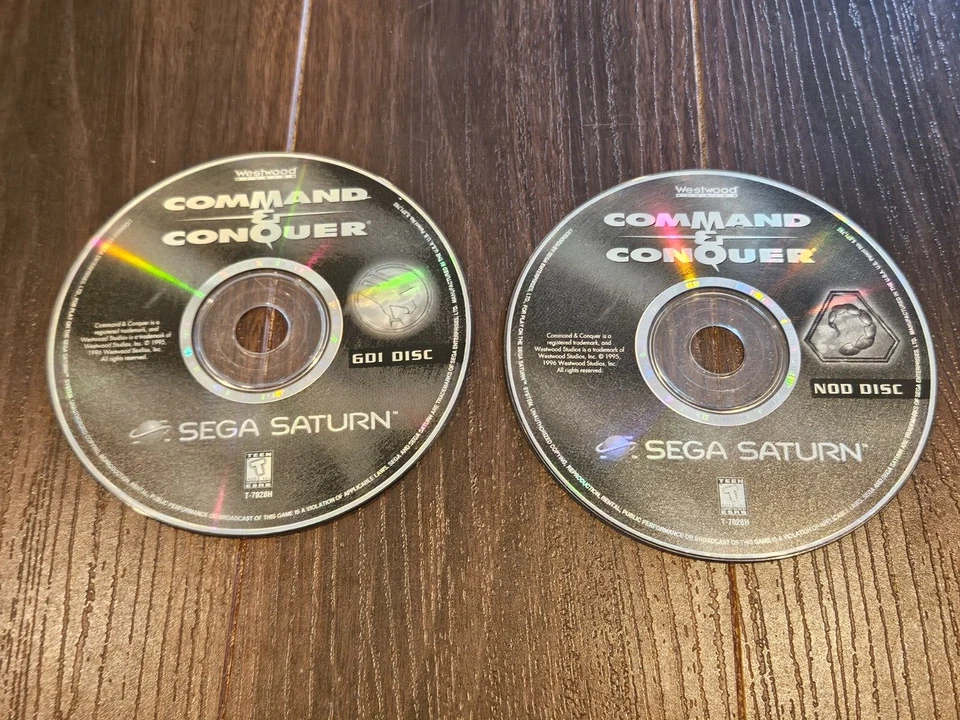 DISCS ONLY Command & Conquer Sega Saturn 2 Disc Set CAC And - Image 1 of 1