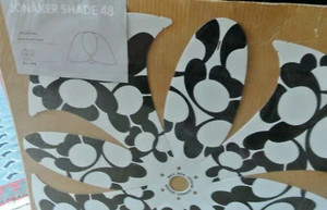 IKEA JÖNAKER SHADE 48 Lampenschirm Leuchtenschirm weiß schwarz 39cm NEU OVP (2) - Bild 1 von 4