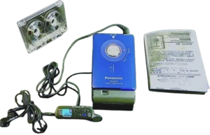 Walkman casete azul Panasonic RQ-SX75 - totalmente reparado con control remoto y auriculares - Imagen 1 de 8
