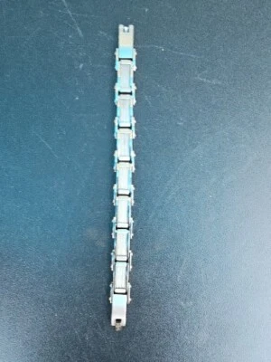 Cincel Acero Inoxidable Pulido 8.5 pulgadas ID Pulsera Bikr Cadena Raro Estante191 Foto 1 de 4