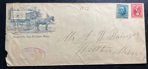 1902 Portland ME Usa Advertising Cover Mc Lean Wagon - Picture 1 of 2