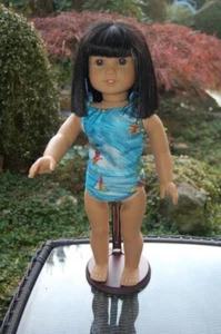 NEW Tanking Blue Bathing suit For Girl 18 Inch Doll - Picture 1 of 4