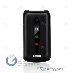BRONDI PRESIDENT CELLULARE ULTRA SOTTILE E ICONE LED SUL FLIP FOTOCAMERA NERO - Foto 1 di 4