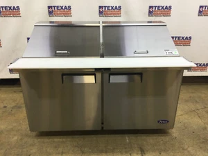 Atosa MSF8307GR 60” 2 Door Sandwich Salad Prep Table With Casters MF 2023 - Picture 1 of 11