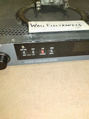 Xantrex XFR 20-60 Programmable DC Power Supply 0-20v 0-60A =XFR2060= USED - Image 1 of 4