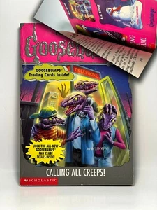 w/ BOOKMARK & CARDS 1st Print #50 Calling All Creeps Goosebumps Book VG Vintage - Picture 1 of 24