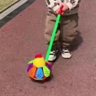 Push Animal Toy with Bell Push and Pull Walking Toy, Cartoon Trolley Long Rod
