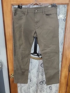 ENGLISH LAUNDRY MENS CASUAL JEANS, STRETCH, STRAIGHT LEGS IN BROWN, SIZE 40 X 32 - Picture 1 of 10