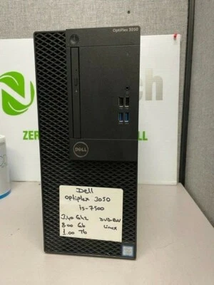 Dell OptiPlex 3050 SFF Intel  i5 7500 3.4GHz 8GB 500GB DVDRW WIFI  Linux Ubuntu - Image 1 of 4