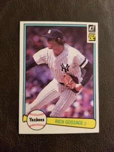 RICH GOSSAGE 1982 DONRUSS BASEBALL CARD #283 NEW YORK YANKEES - Picture 1 of 2