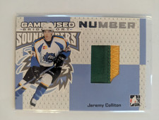 Jeremy Colliton 2006-07 In The Game Heroes & Prospects Game Used Numbers #GUN-19