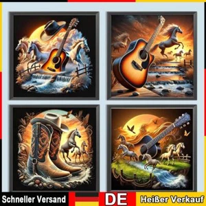 5D-Diamantgemälde zum Selbermachen runder Bohrer Pferd Heimdekoration Kunsthandw - Bild 1 von 24