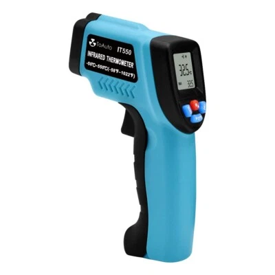 TOAUTO IR Thermometer Infrarot Pyrometer Laser LCD Temperatur Messgerät -50 to 550°C