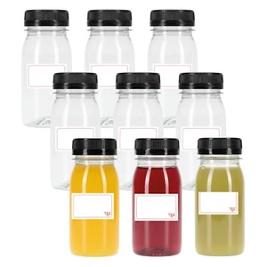 Shot Bottles 120ml For Juice Shots Ginger Health Wellbeing 30% Recycled Plastic - Picture 1 of 11