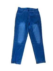 Lildy Womens Size S-M Denim Jeggings Capris Stretchable Cotton Blend New - Picture 1 of 6