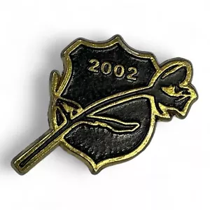 2002 Black Rose Shield Law Enforcement Memorial Police Badge Tie Pin Lapel Hat - Picture 1 of 4